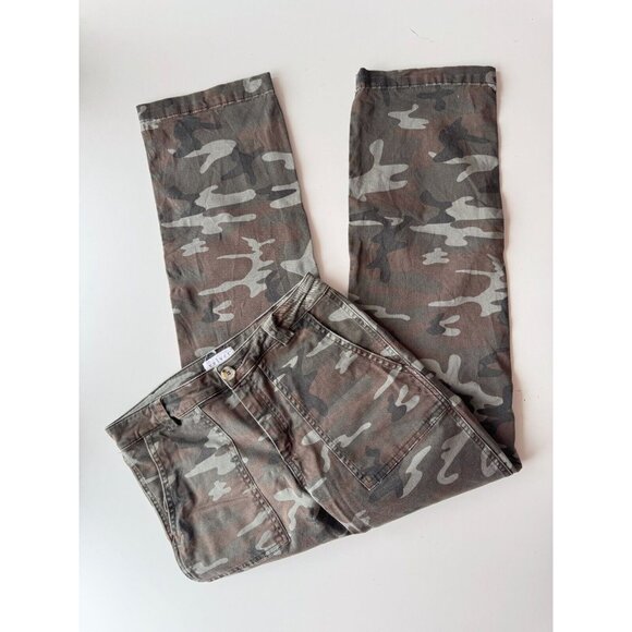 VELVET BY GRAHAM & SPENCER Ottie Camo Cotton Stretch Twill Utility Pants, Size 2 - Picture 9 of 16